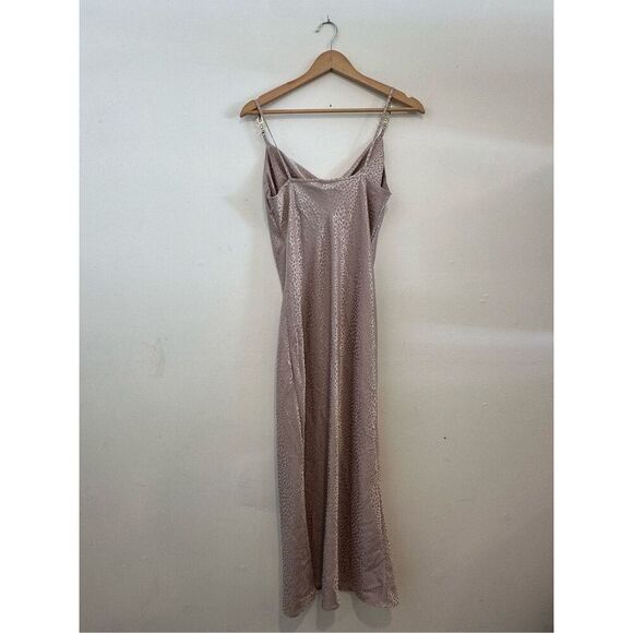 River Island Slip Dress Midi Cheetah Print Size 8 - Picture 7 of 7